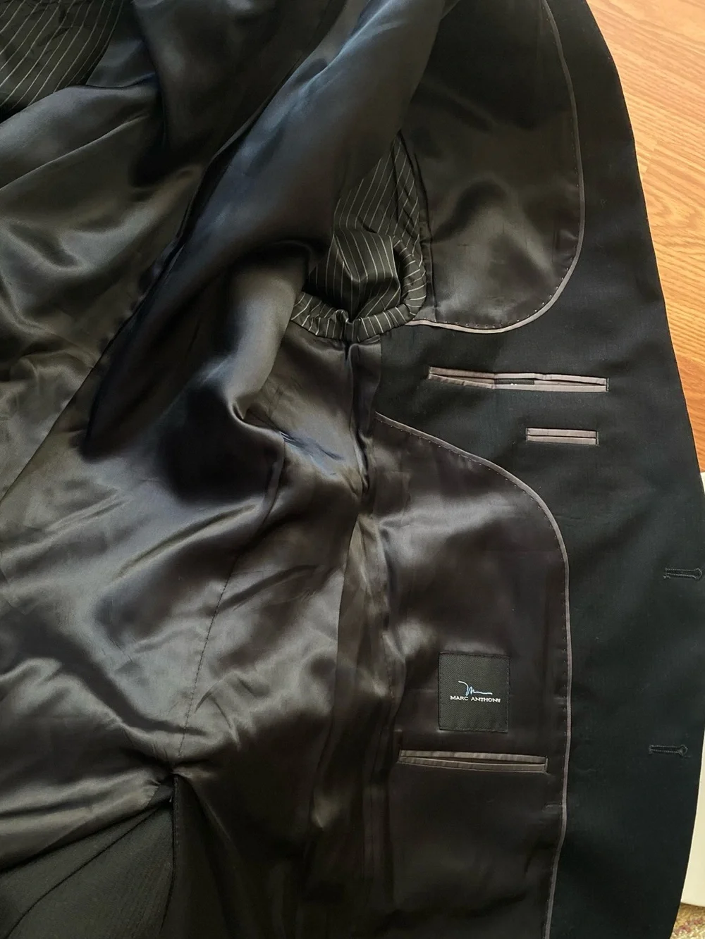 Marc Anthony Black Two-Button Suit Jacket